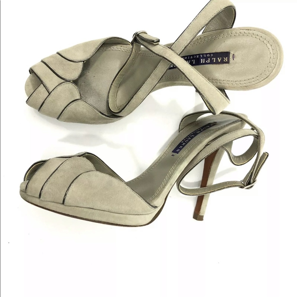Ralph Lauren Collection Purple Label Peep Toe Heel